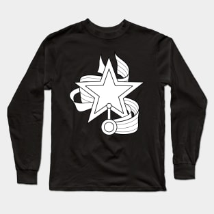 Aesthetic Texture with Cute Magical Star Wands Long Sleeve T-Shirt